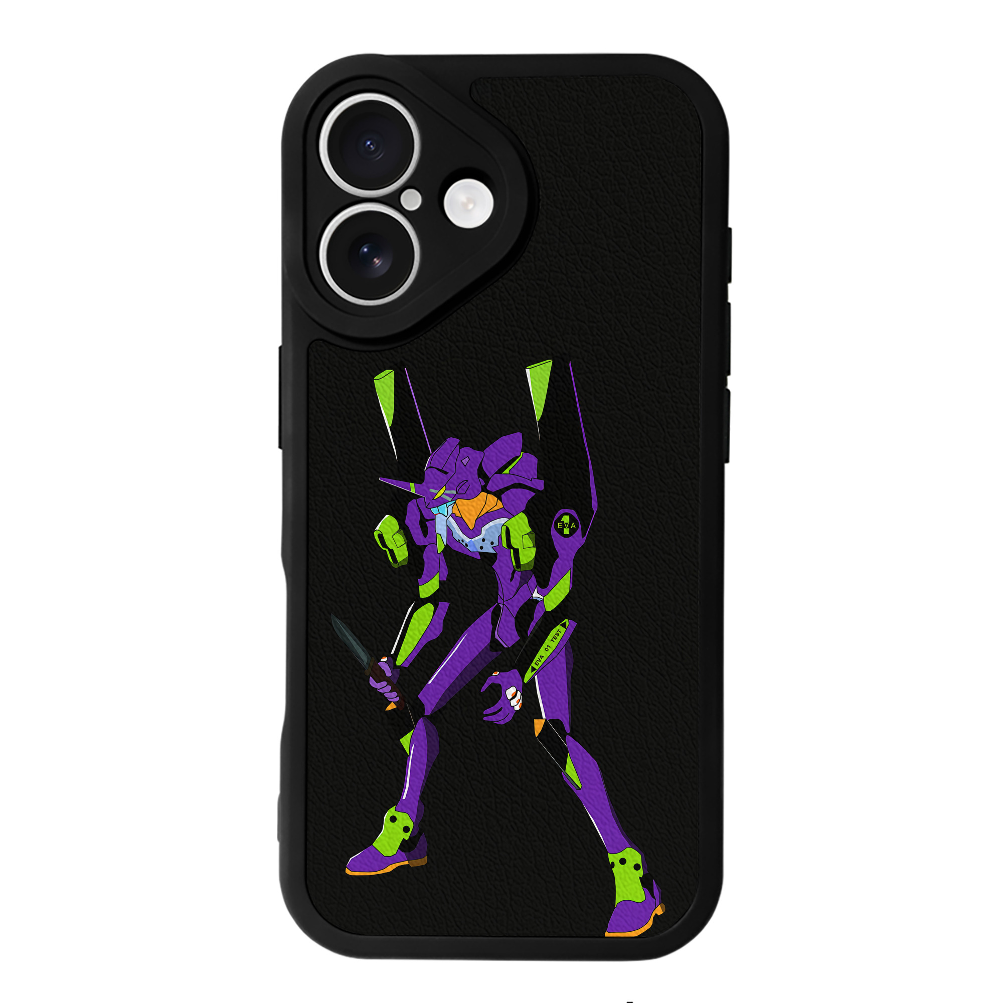 （画像用） EVA 新世紀エヴァンゲリオン 【iPhone 16シリーズ対応】シリコンスマホケース（レザー調） 材質：シリコン